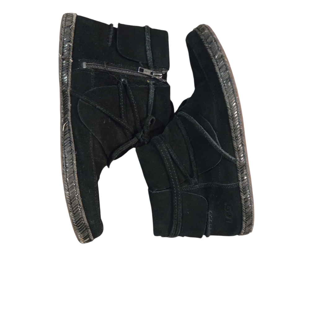 UGG Black Suede Ankle Boots Women’s Size 10 / EU 41